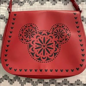 Vera Bradley Red Leather Disney Purse